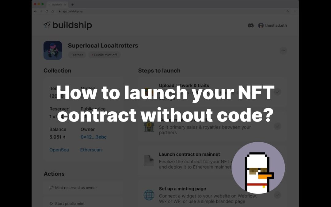 Create your NFT smart contract with no code (ERC721A)