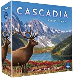Cascadia, Award-Winning Board Game Set in Pacific Northwest, Build Nature Corridors, Attract Wildlife, Ages 10+, 1-4 Players, 30-45 Min, Flatout Games, Alderac Entertainment Group (AEG)