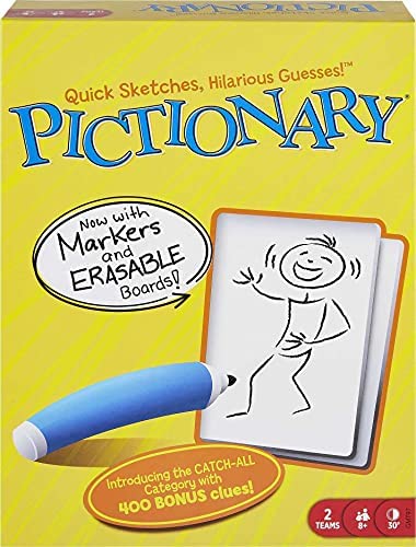 Pictionary Board Games for Family Night, Gifts for Kids, Adults and Game Night, Quick-Draw Guessing , Unique Catch-All Category [Amazon Exclusive]