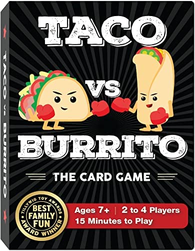 Taco vs Burrito - The Strategic Family Friendly Card Game Created by a 7 Year Old - Perfect for Boys, Girls, Kids, Families & Adults [Amazon Exclusive]