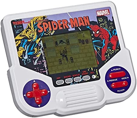 Tiger Electronics Marvel Spider-Man Electronic LCD Video Game, Retro-Inspired 1-Player Handheld Game, Ages 8 and Up